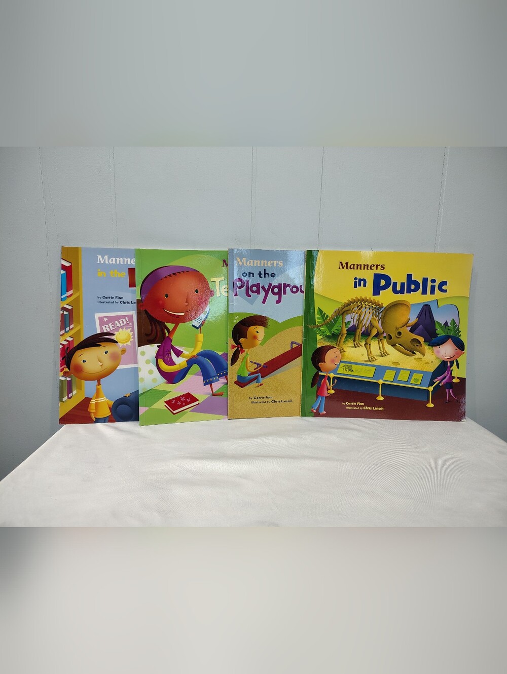 Lot of 4 Manners Books Kids Homeschool Learning Preschool Kindergarten